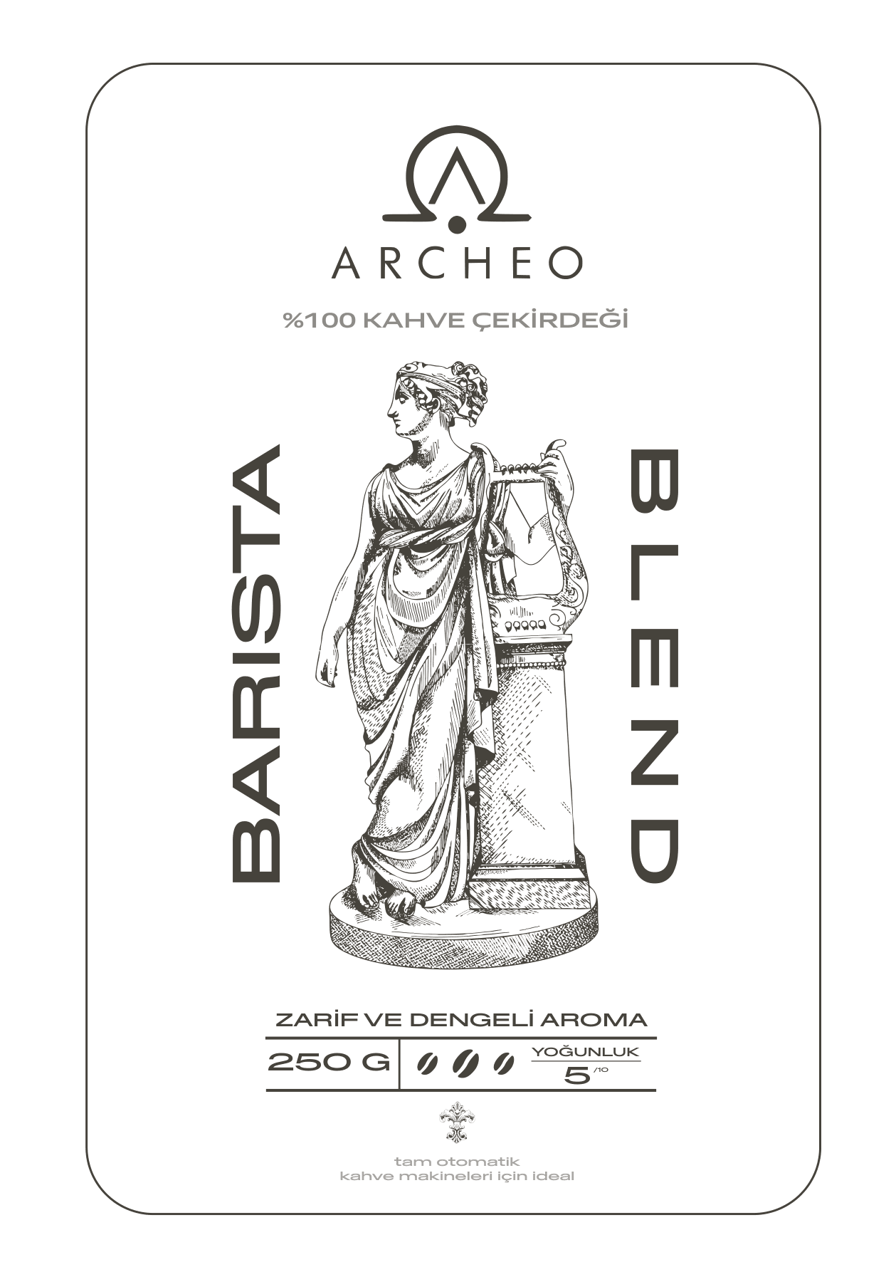 Archeo Barista Blend - ürün etiketi